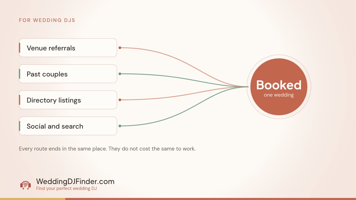 How to Get More Wedding DJ Bookings: Where Leads Come From